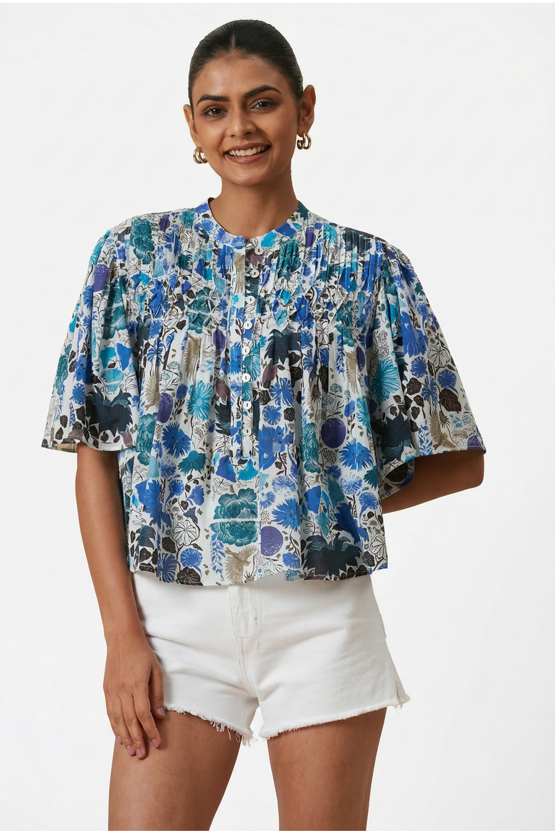 Loretta Top, Main, color, Blue Heran