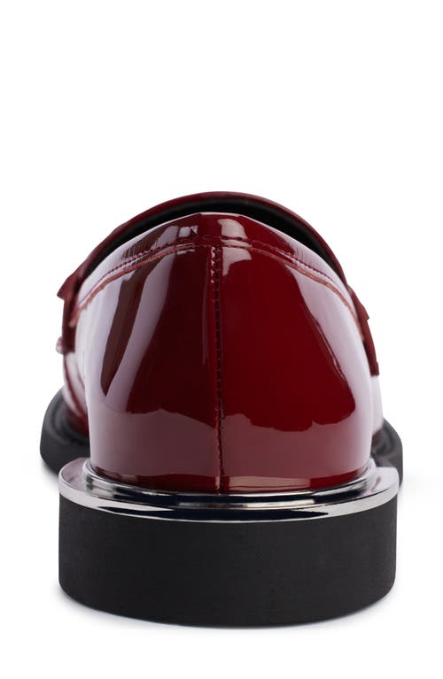 Dkny Radisson Bit Loafer In Ruby Red