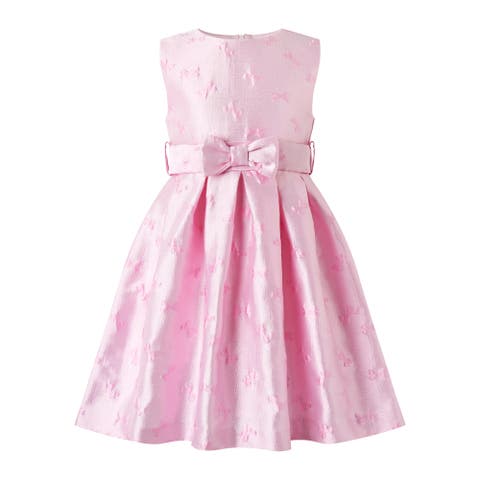 Bow Damask Dress (Toddler, Little Kid, Big Kid)