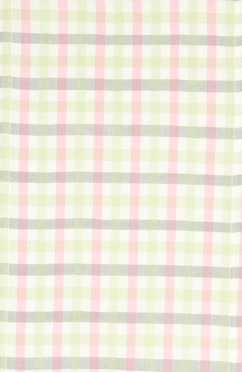 Heather Taylor Home Gingham Clover Table Runner, Alternate, color, Clover