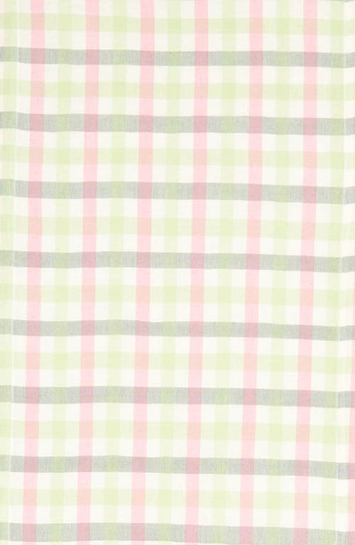 Heather Taylor Home Gingham Clover Table Runner In Clover