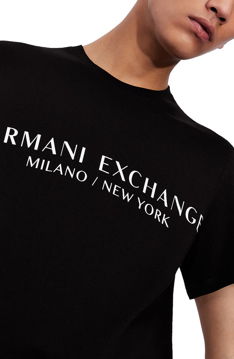 Armani Exchange Milano/New York Logo Graphic Tee, Alternate, color,