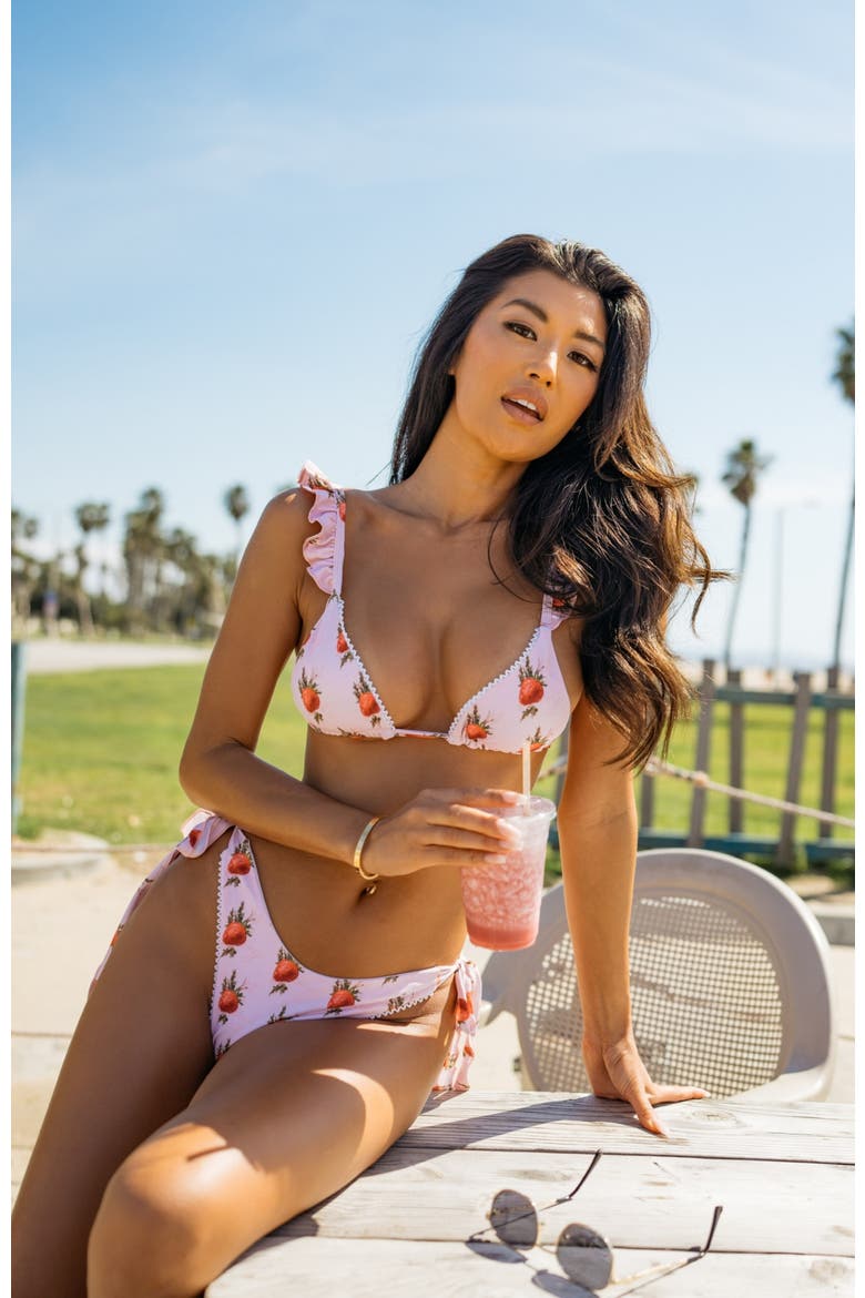 Strawberry Milk Bikini Top, Alternate, color, Pink
