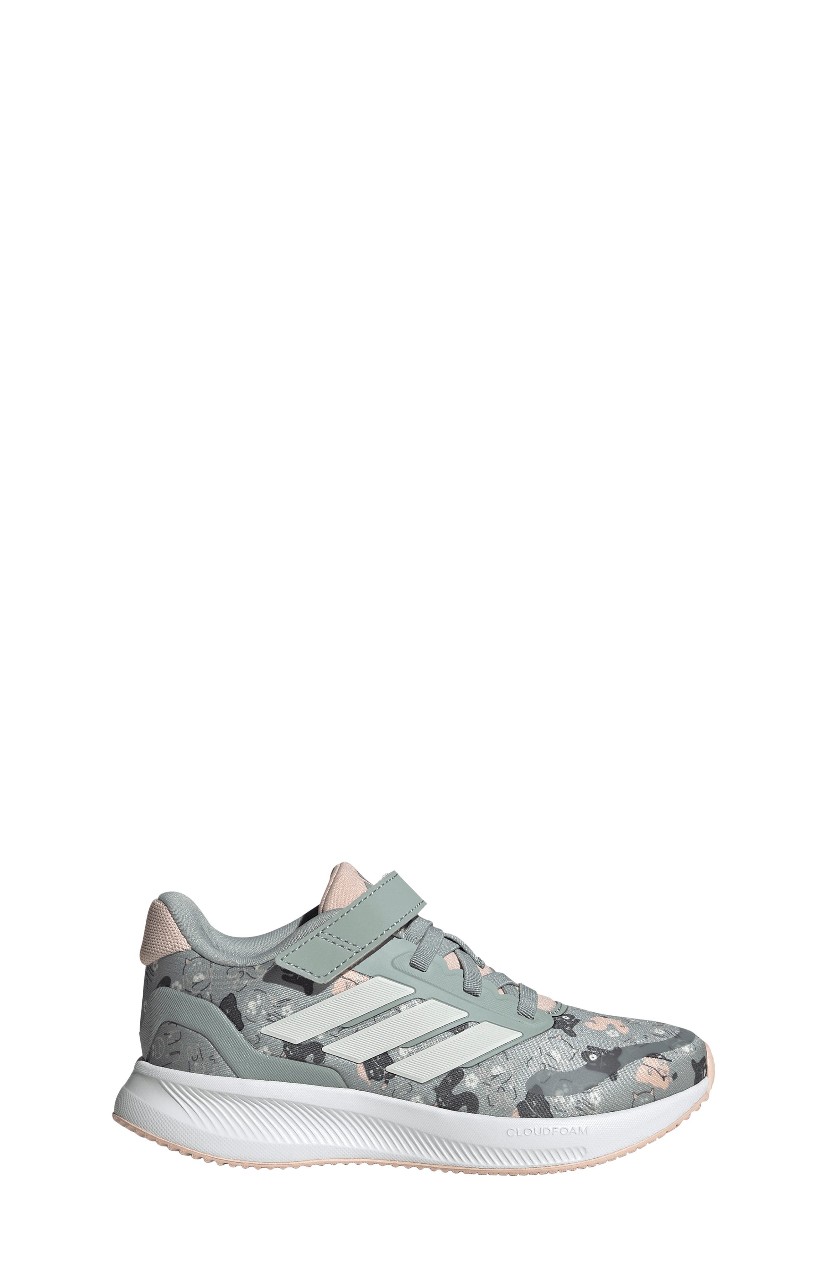 adidas Kids' Runfalcon 5 Sneaker, Alternate, color, Sage/ Off White/ Blush