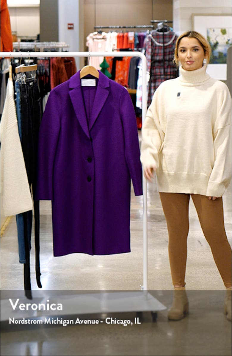 Women's Pressed Wool Overcoat, sales video thumbnail