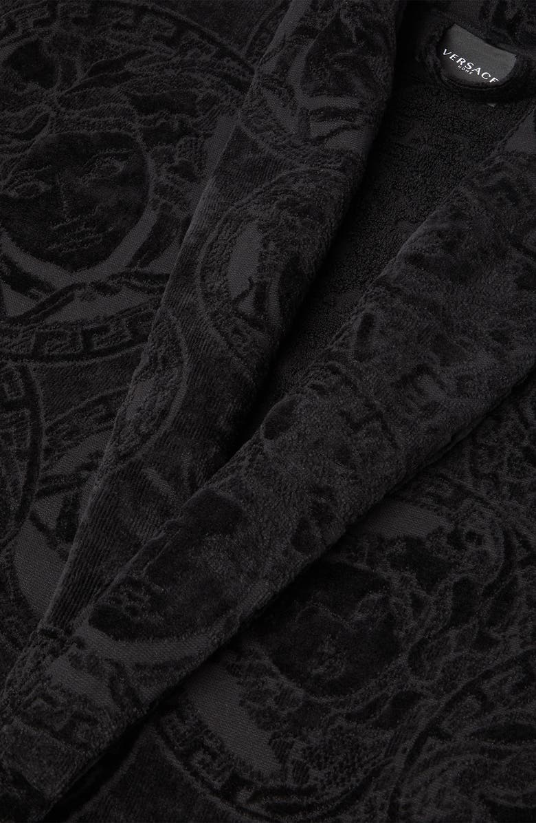 Versace Medusa Amplified Cotton Bath Robe, Alternate, color,