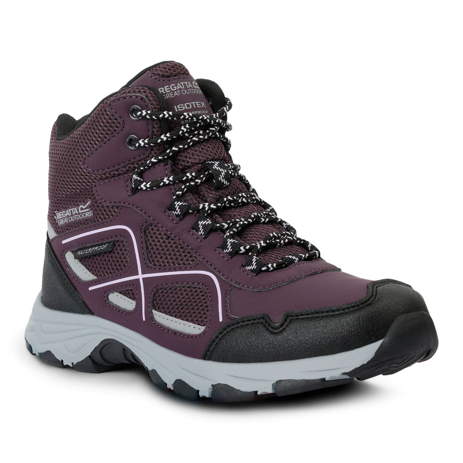 Lady Vendeavour Walking Boots, Main, color, Deep Plum and Lilac Frost