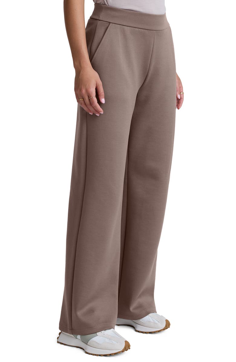 Beyond Yoga In The Flow Wide Leg Sweatpants, Alternate, color, Cappuccino