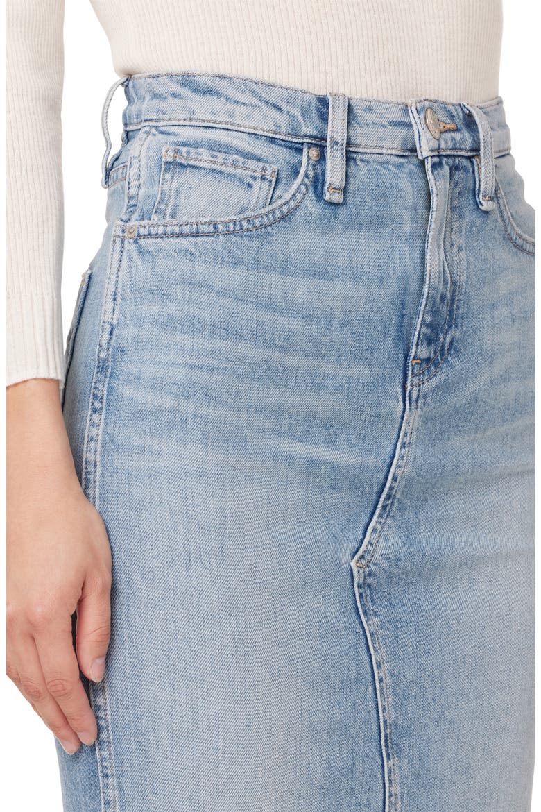 Reconstructed Denim Midi Skirt, Alternate, color, OFFSHORE