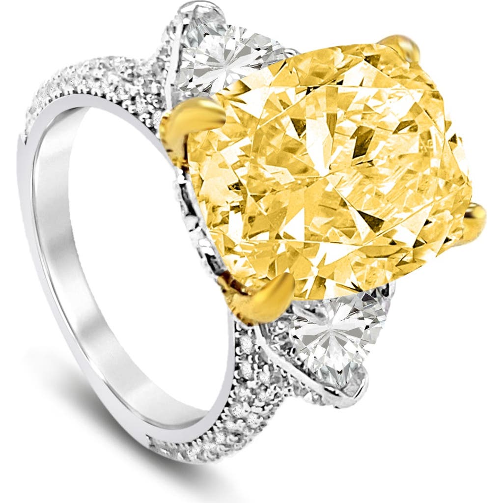 Anna Zuckerman Helena 5.50 Carat Cocktail Ring In Canary Yellow