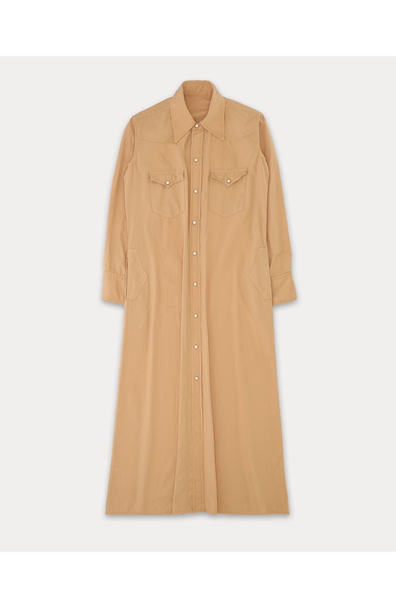 Fortela Arley Cotton Shirt Dress, Main, color, Beige