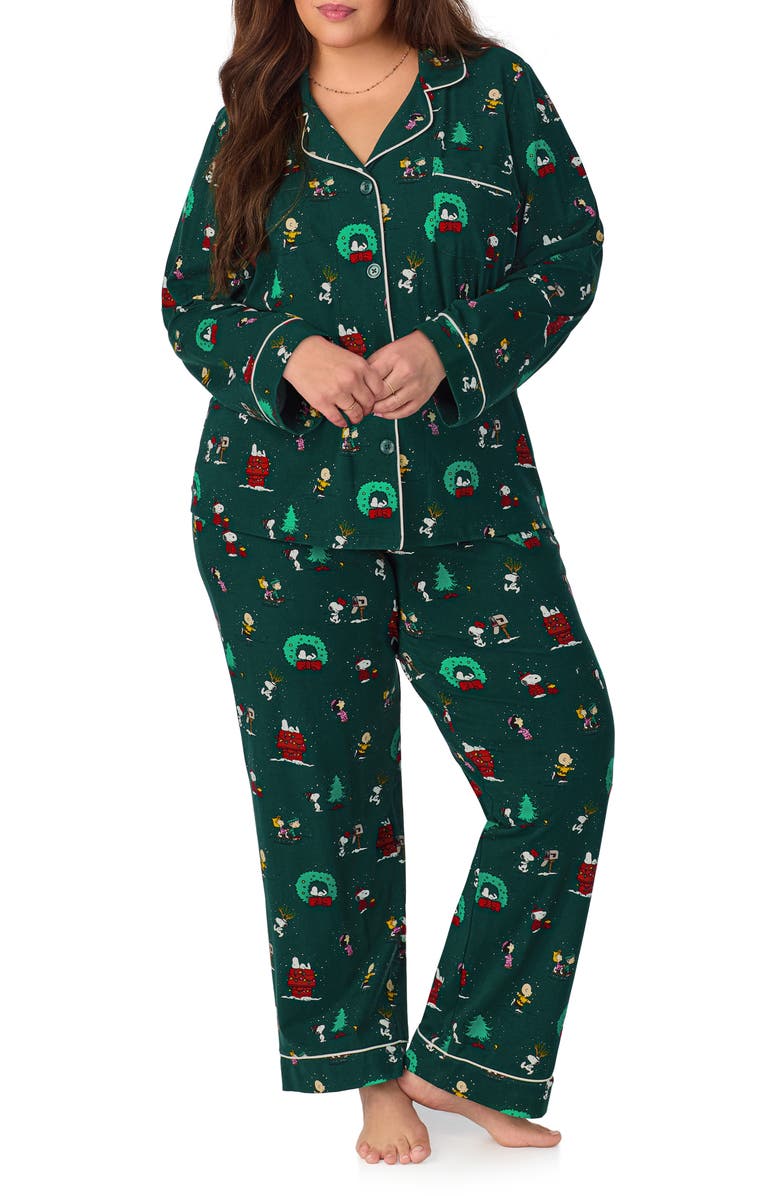 BedHead Pajamas x Peanuts<sup>®</sup> Winter Holiday Pajamas, Alternate, color, 