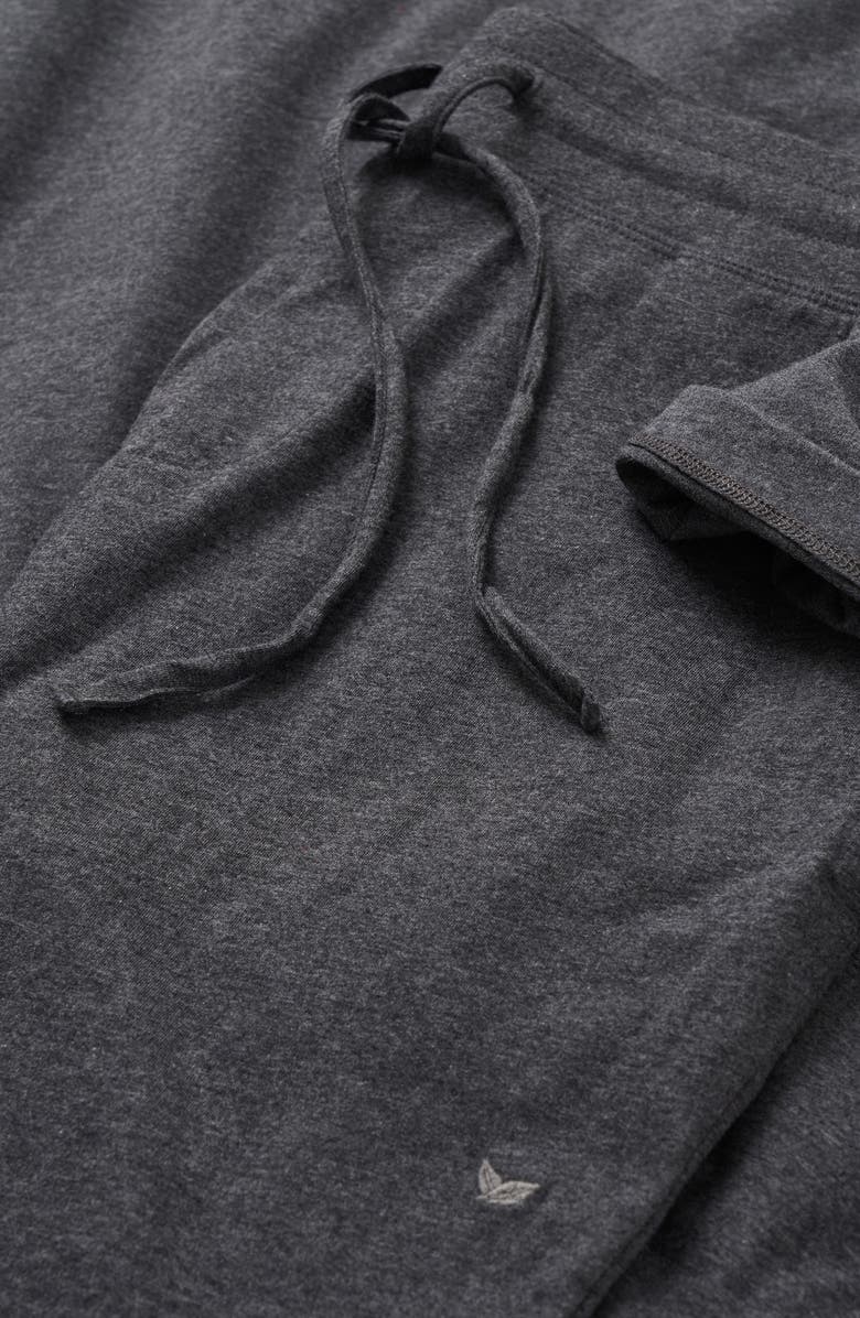 Petite Plume Pima Cotton Pajama Joggers, Alternate, color, Grey