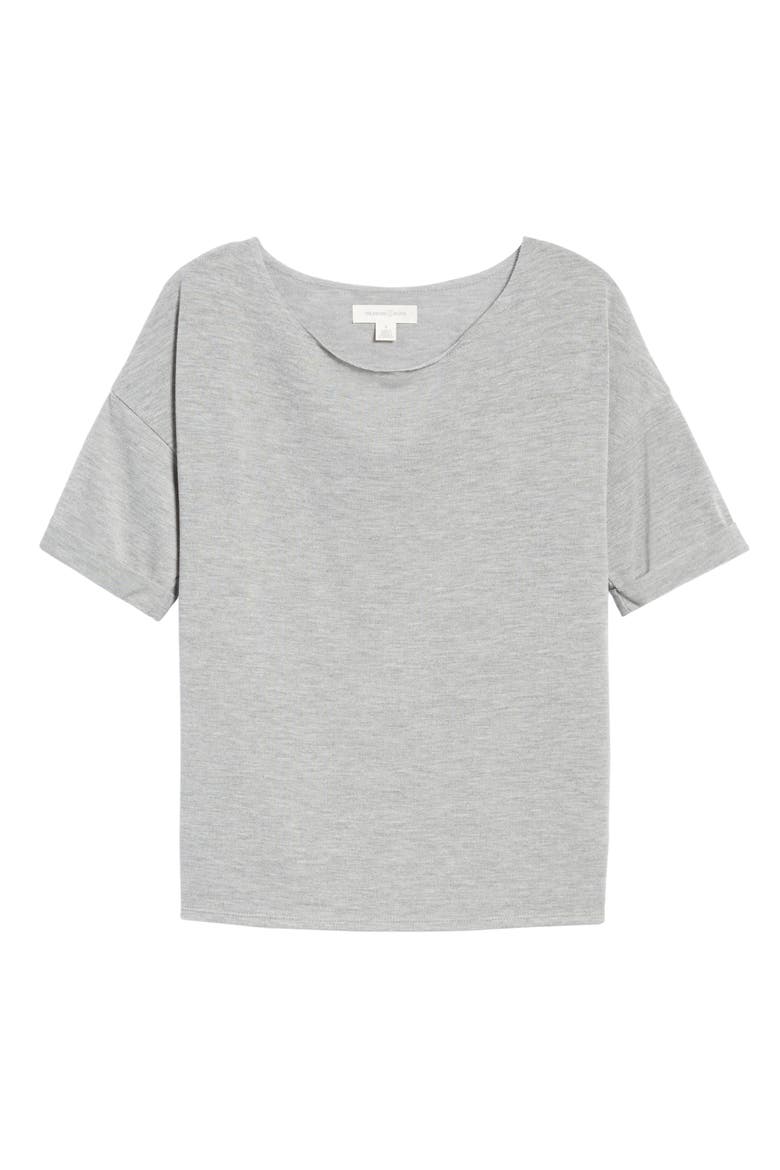 x Something Navy Easy Tee, Alternate, color, GREY HEATHER