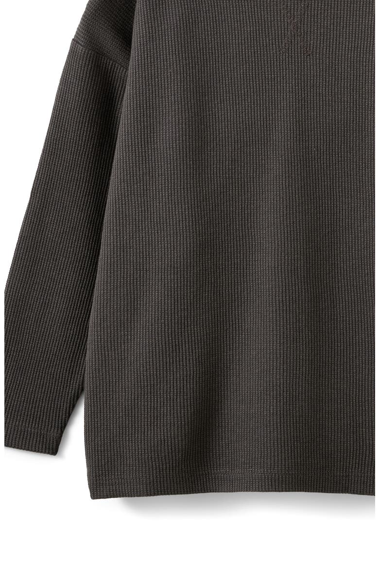Kid's Waffle Long Sleeve Tee, Alternate, color, Phantom Wash