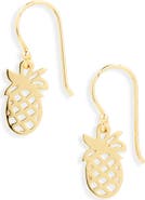 Kiara by Ki-ele Pineapple Silhouette Drop Earrings