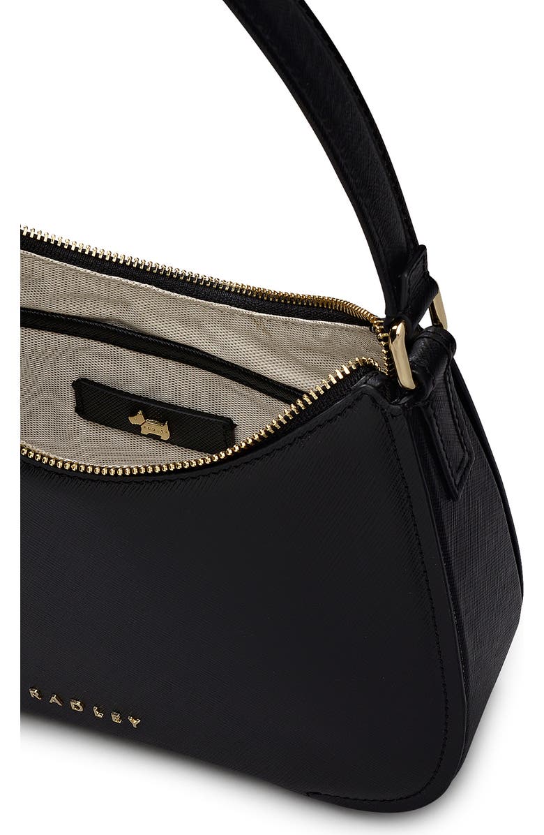 Radley Medium Crosby Leather Shoulder Bag, Alternate, color, Black