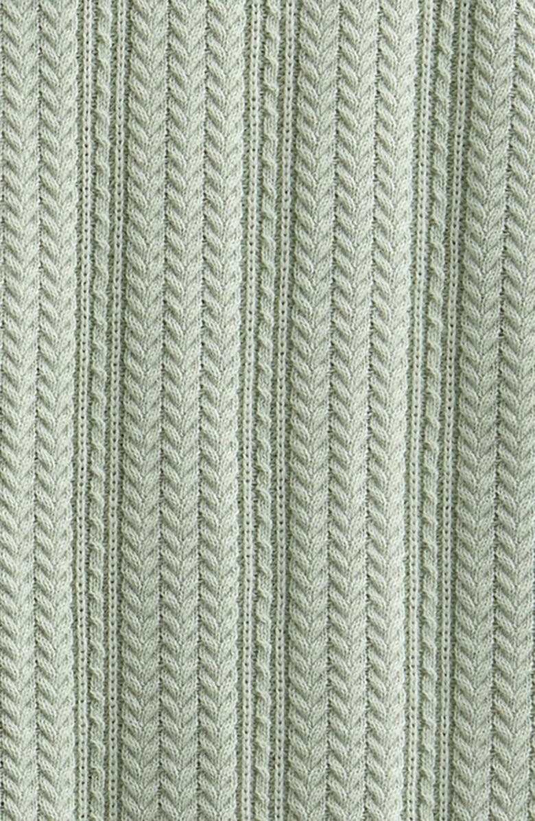 Nordstrom Kids' Textured Cotton Button-Up Polo Sweater, Alternate, color,