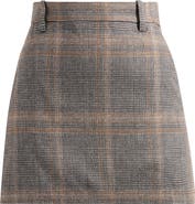 Madewell Plaid Miniskirt