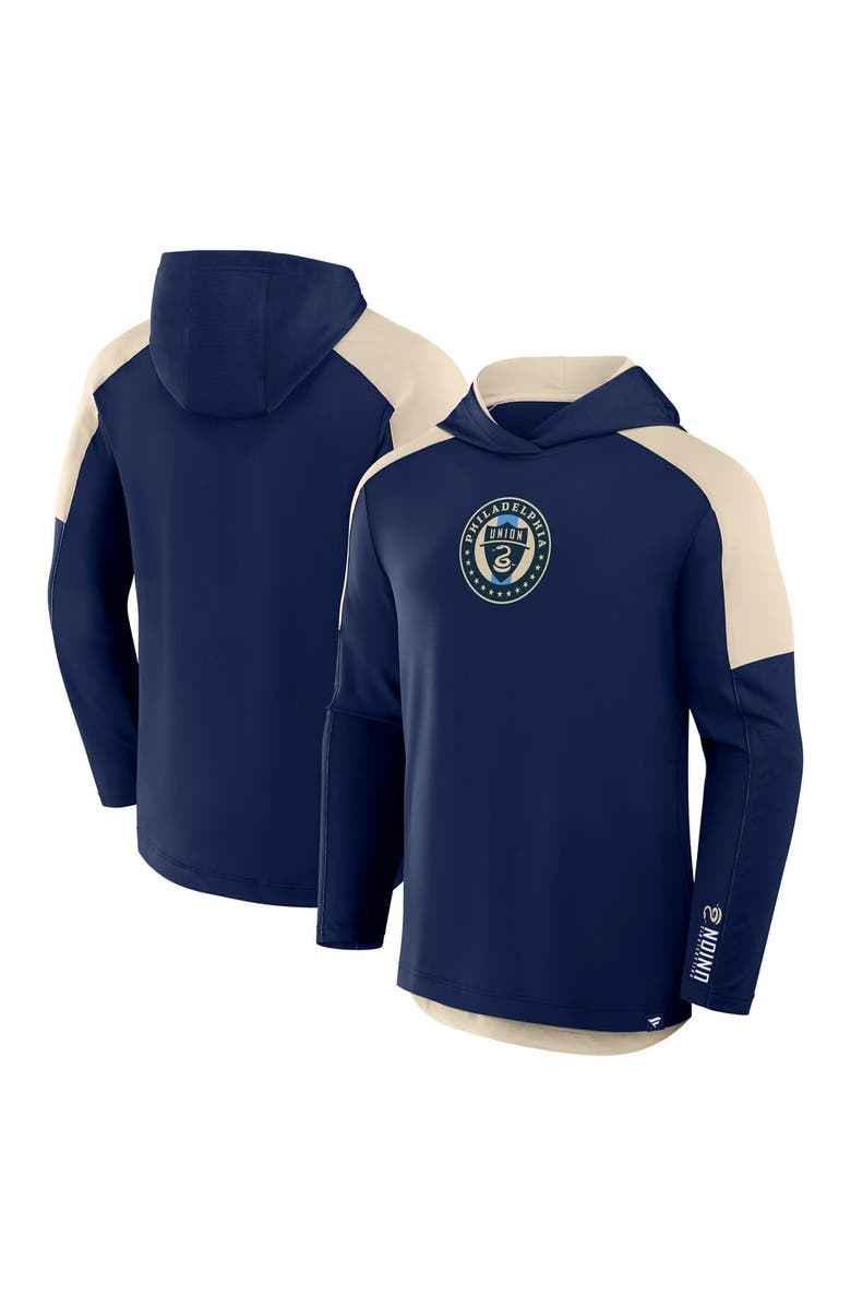 FANATICS Men's Fanatics Navy Philadelphia Union Red Card Transitional Pullover Hoodie, Main, color, 