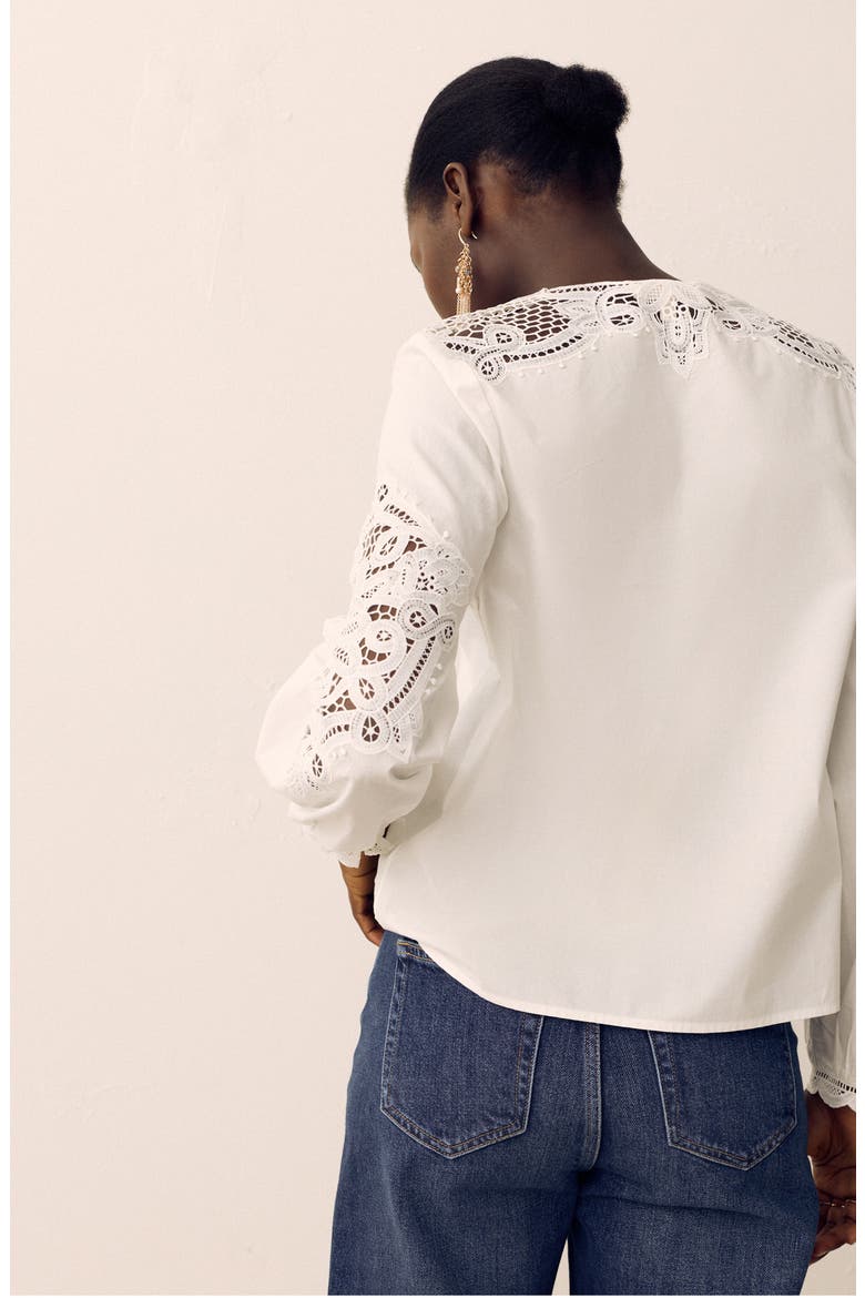 Cotton Cutwork Top, Alternate, color, SOFT WHITE