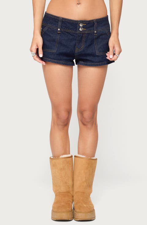 Keinan Low Rise Denim Shorts