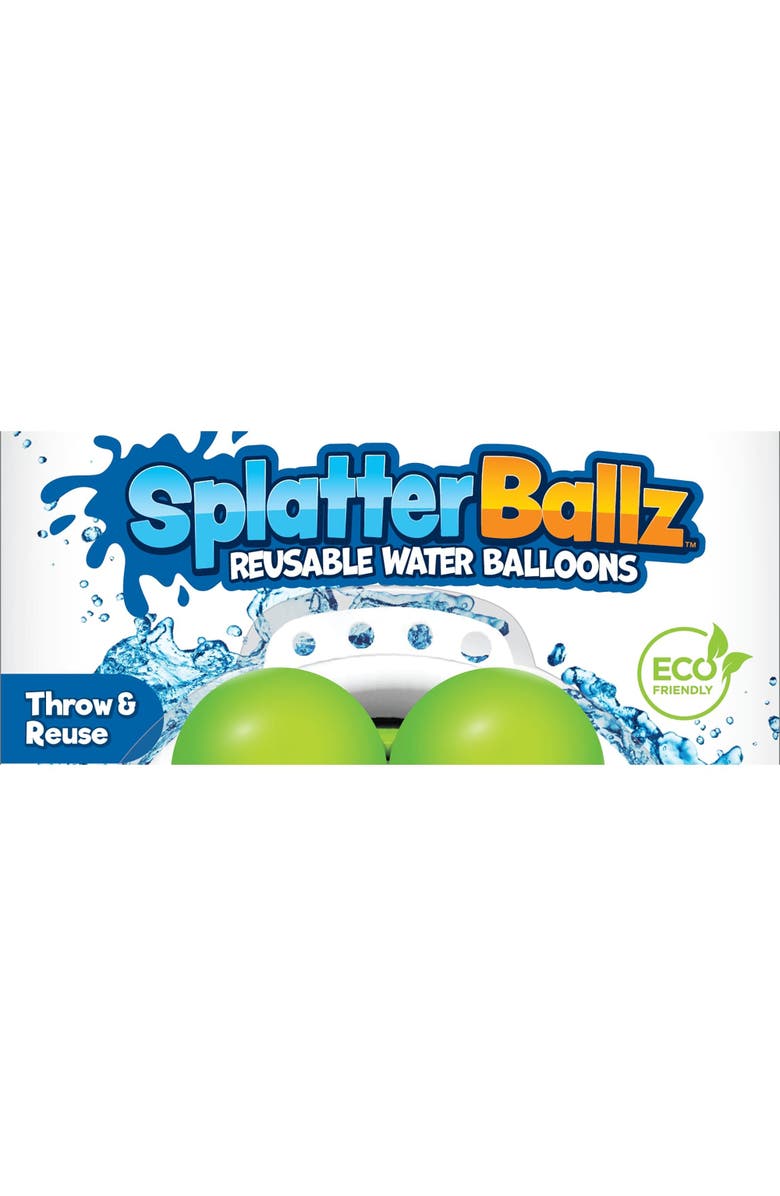 SplatterBallz Reusable Water Balloon Battle Kit, Green, Alternate, color, Multicolored