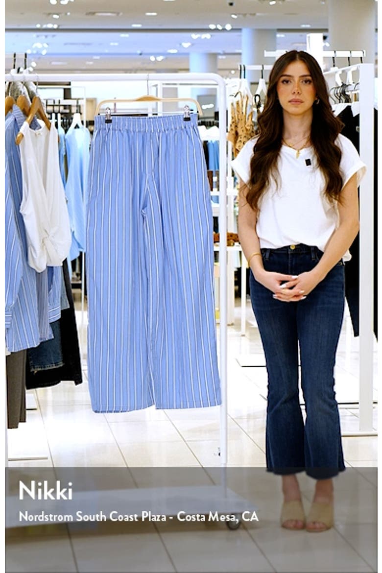 Stripe Pull-On Wide Leg Pants video