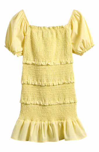 Ava & Yelly Kids' Ruffle Smocked Sundress