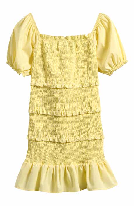 Ava & Yelly Kids' Ruffle Smocked Sundress