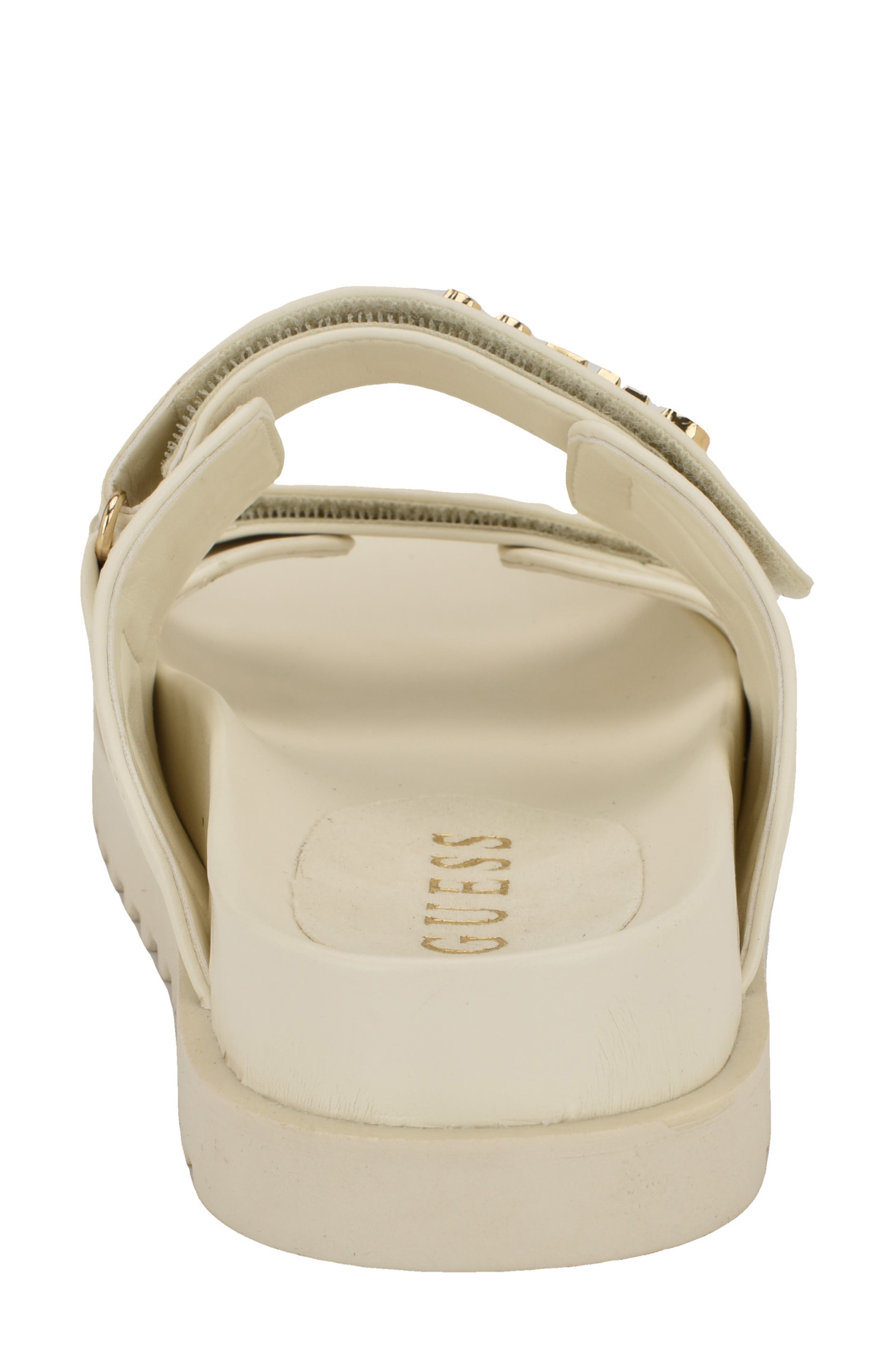 GUESS Fabulon Slide Sandal, Alternate, color, Ivory