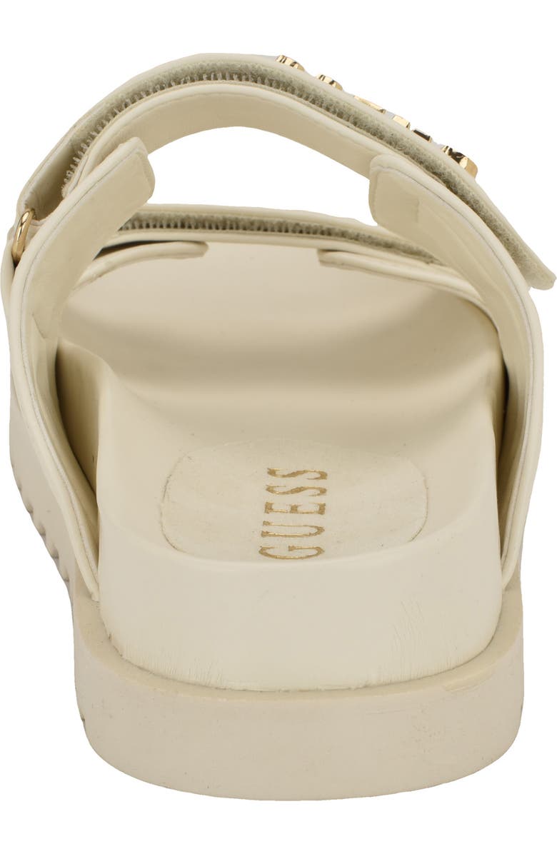 GUESS Fabulon Slide Sandal, Alternate, color, Ivory