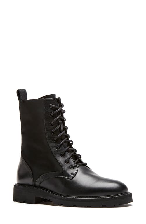 La Canadienne Quint Waterproof Lace-Up Bootie in Black Leather 