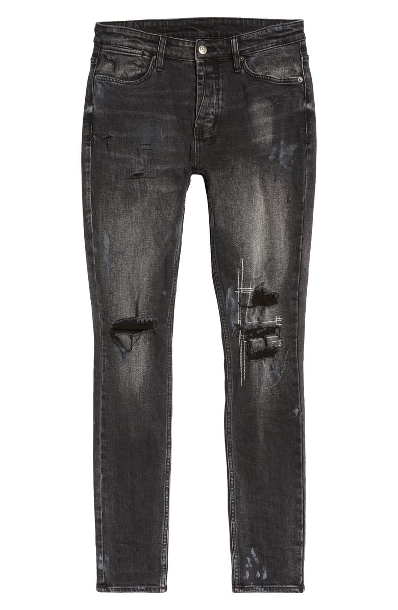 Ksubi Van Winkle Burnt Skinny Jeans, Alternate, color,