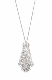 Art Deco Crystal Pendant Necklace