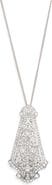 Kenneth Jay Lane Art Deco Crystal Pendant Necklace