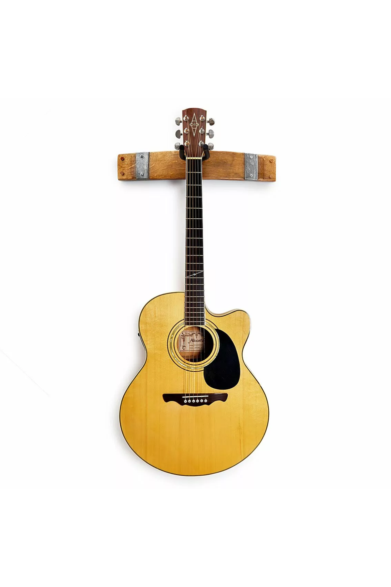 Wine Barrel Guitar Rack by Alpine Wine Design, Alternate, color, Wood