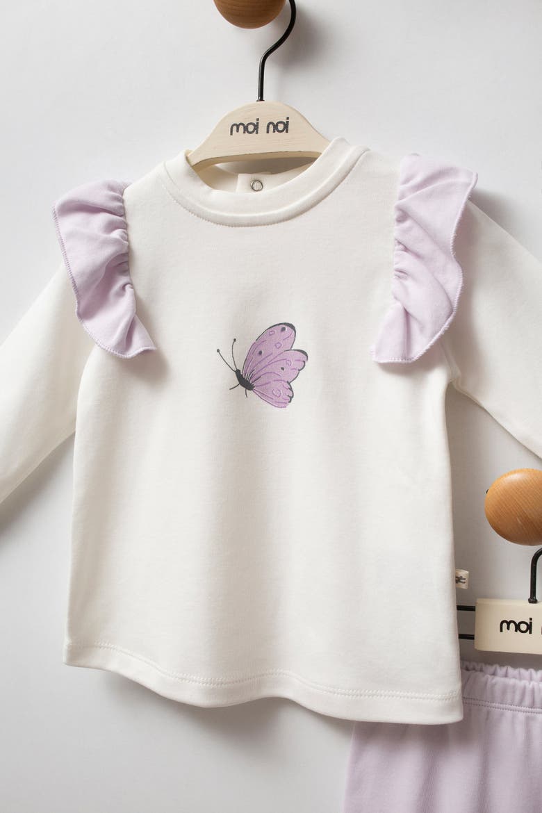 Butterfly Outfit Set, Alternate, color, Purple