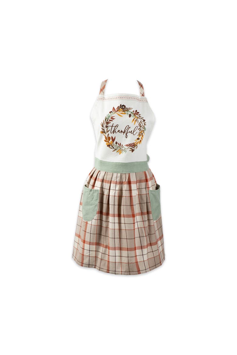 Autumn Cotton Skirt Apron, Main, color, Autumn Wreath