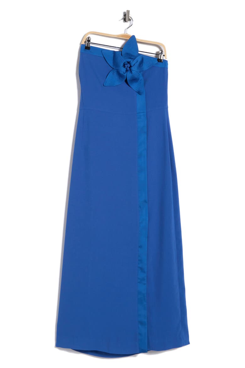 Anasophia Strapless Maxi Dress, Main, color, STARLIGHT NAVY