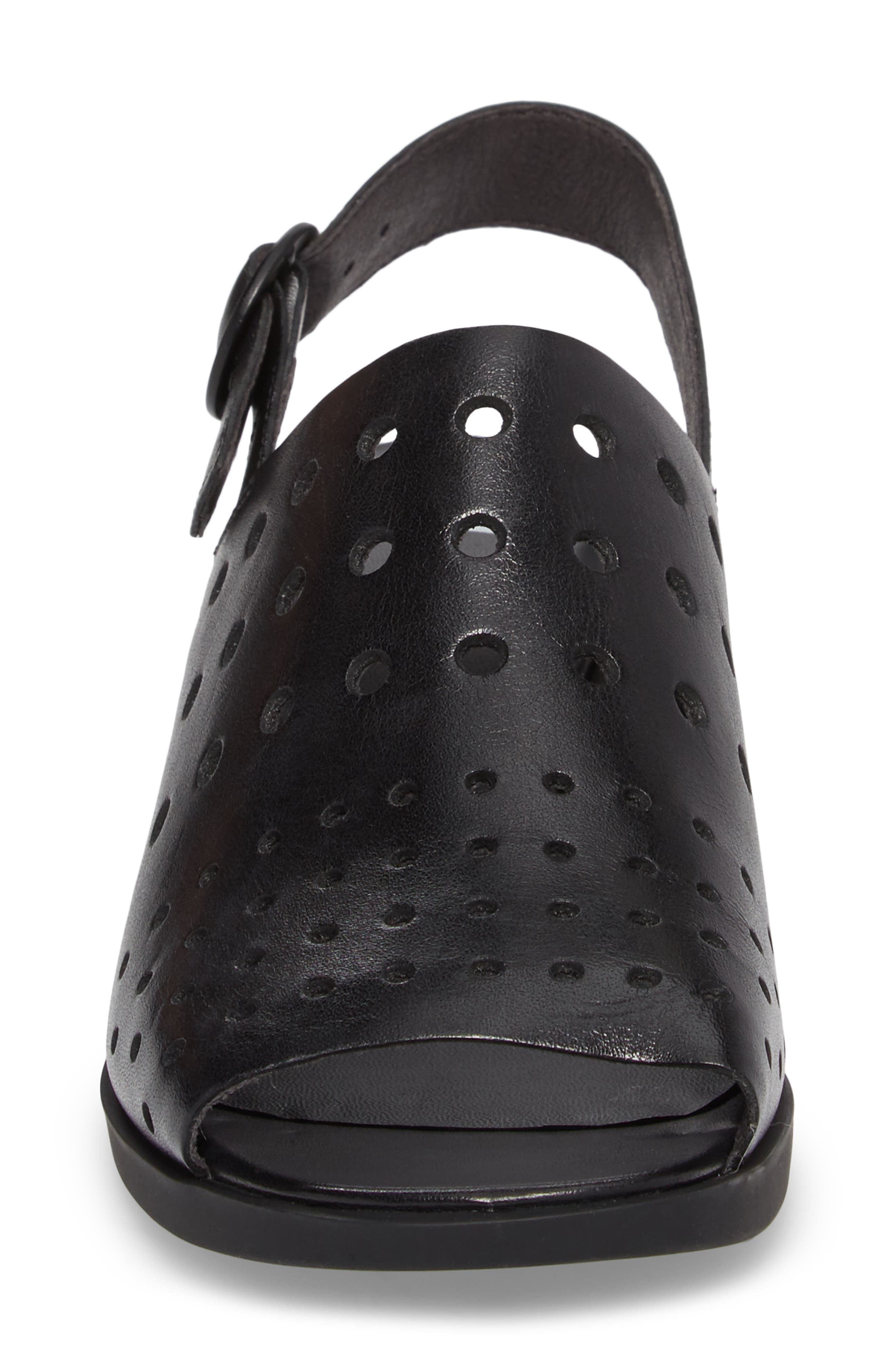 Twins Sandal, Alternate, color, BLACK LEATHER
