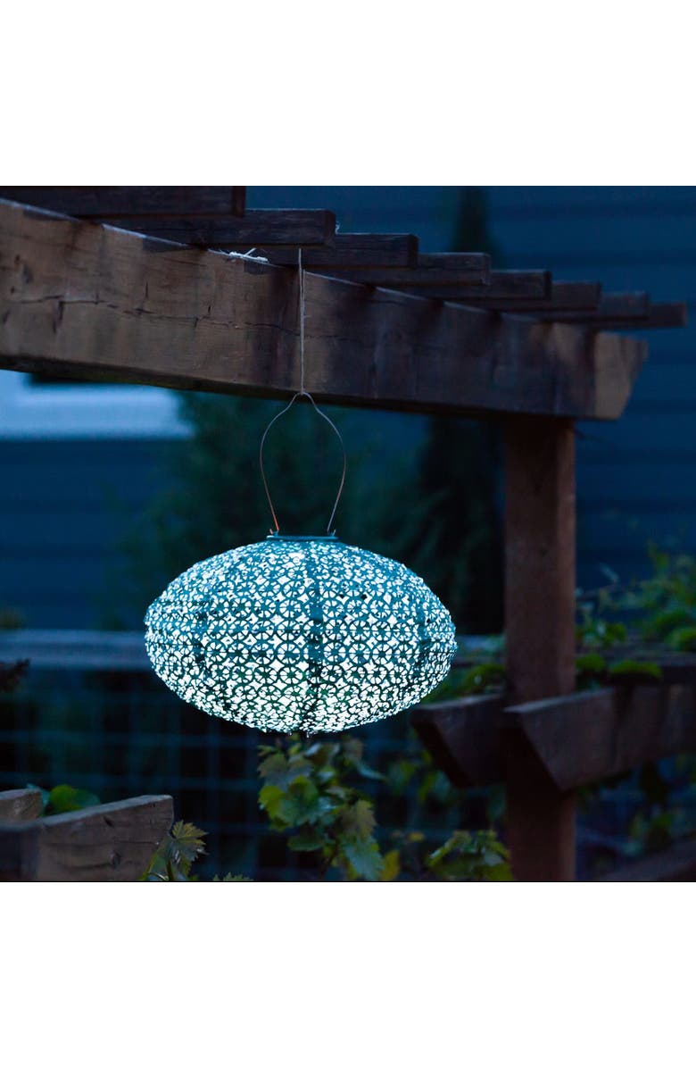 Allsop Home & Garden Soji Stella - Oval Solar Lantern, Alternate, color, Green