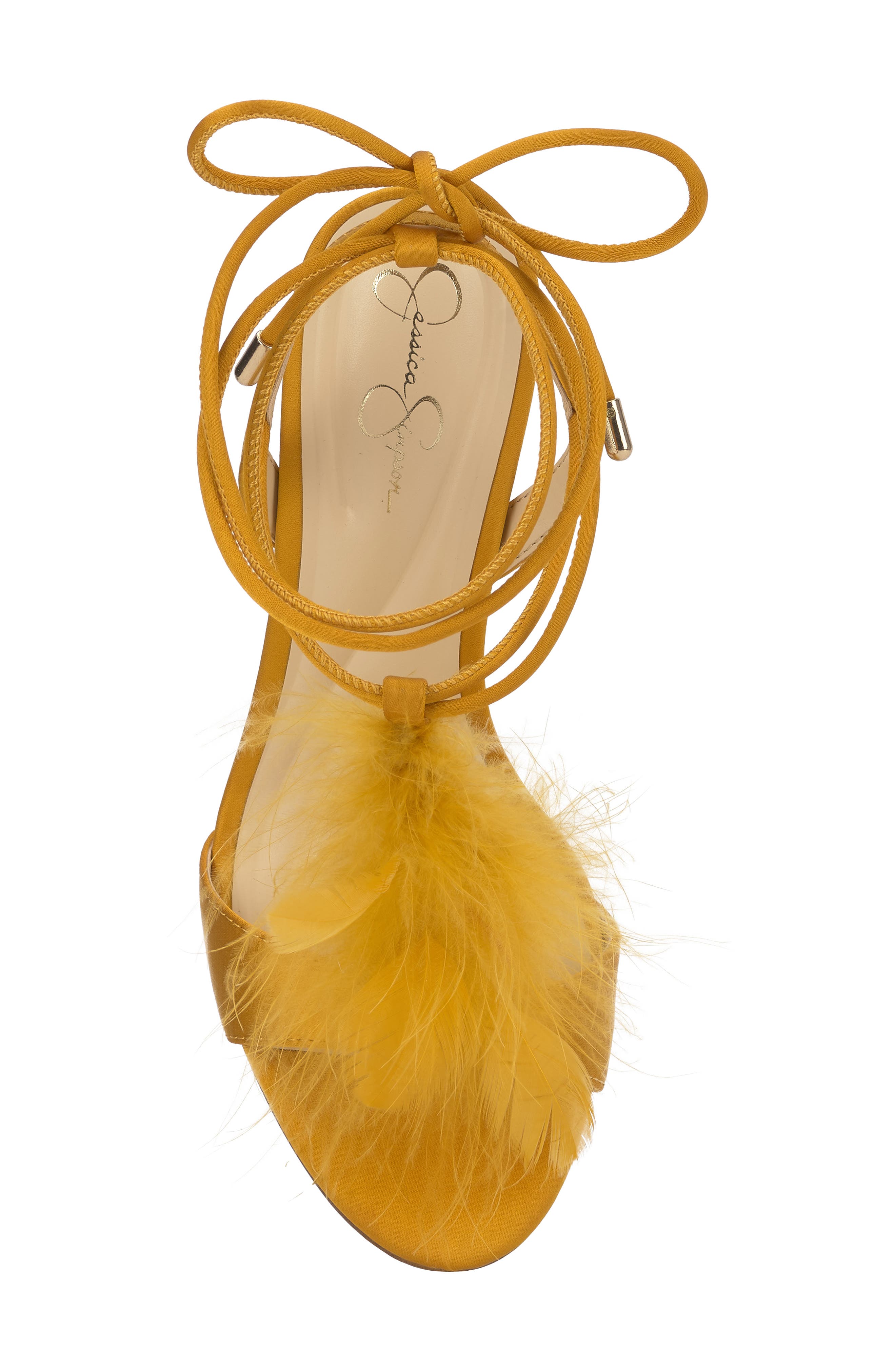 Jessica Simpson Jenzin Ankle Wrap Sandal, Alternate, color, Yellow 01