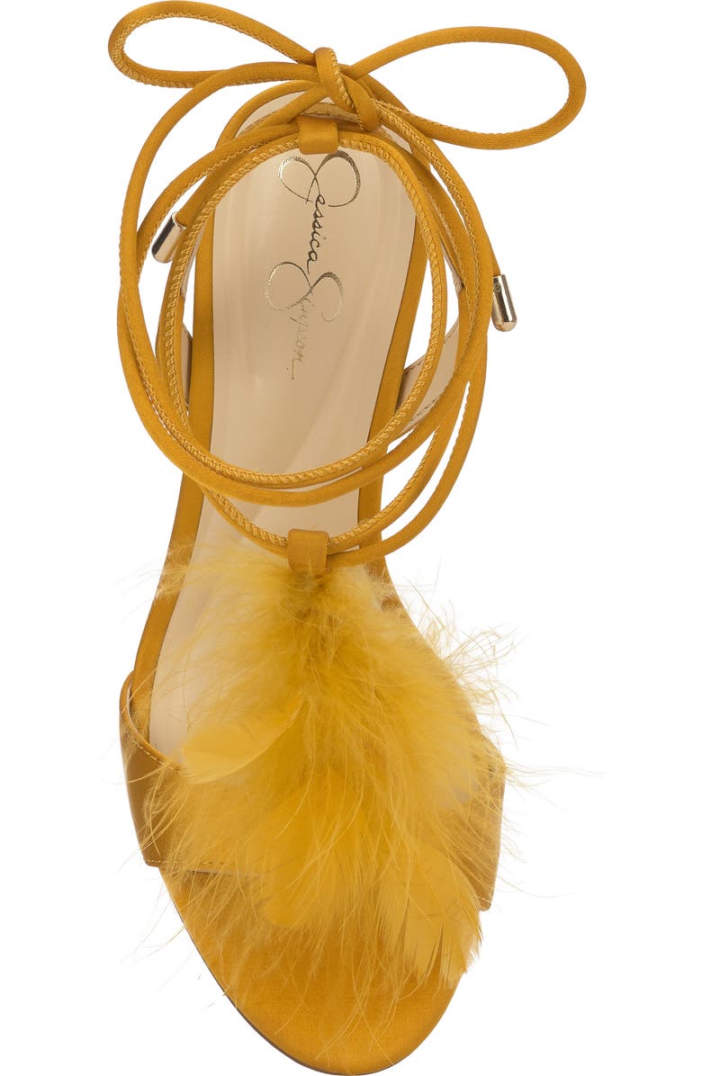 Jessica Simpson Jenzin Ankle Wrap Sandal, Alternate, color, Yellow 01