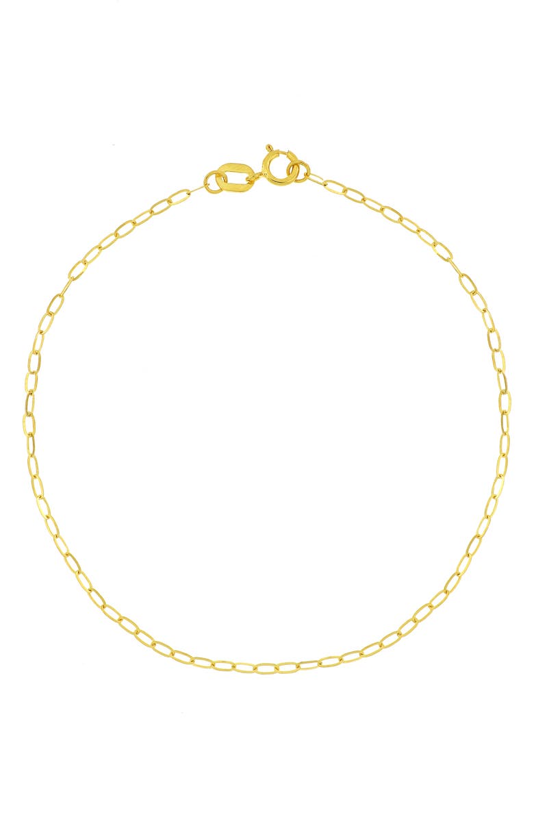 Bony Levy 14K Gold Oval Link Bracelet, Main, color, 14Ky
