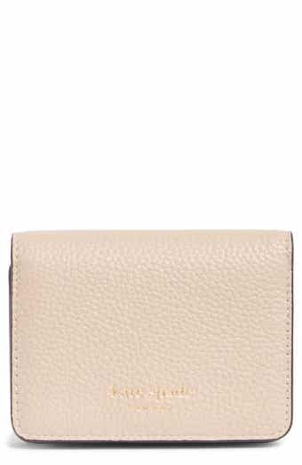 ava colorblock pebble leather bifold card case