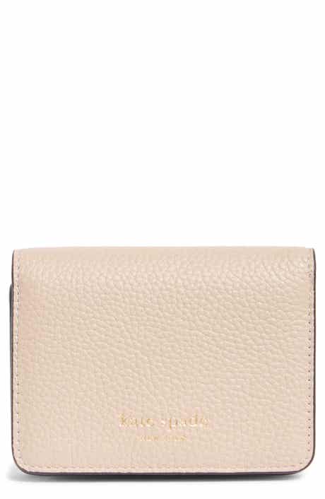 ava colorblock pebble leather bifold card case