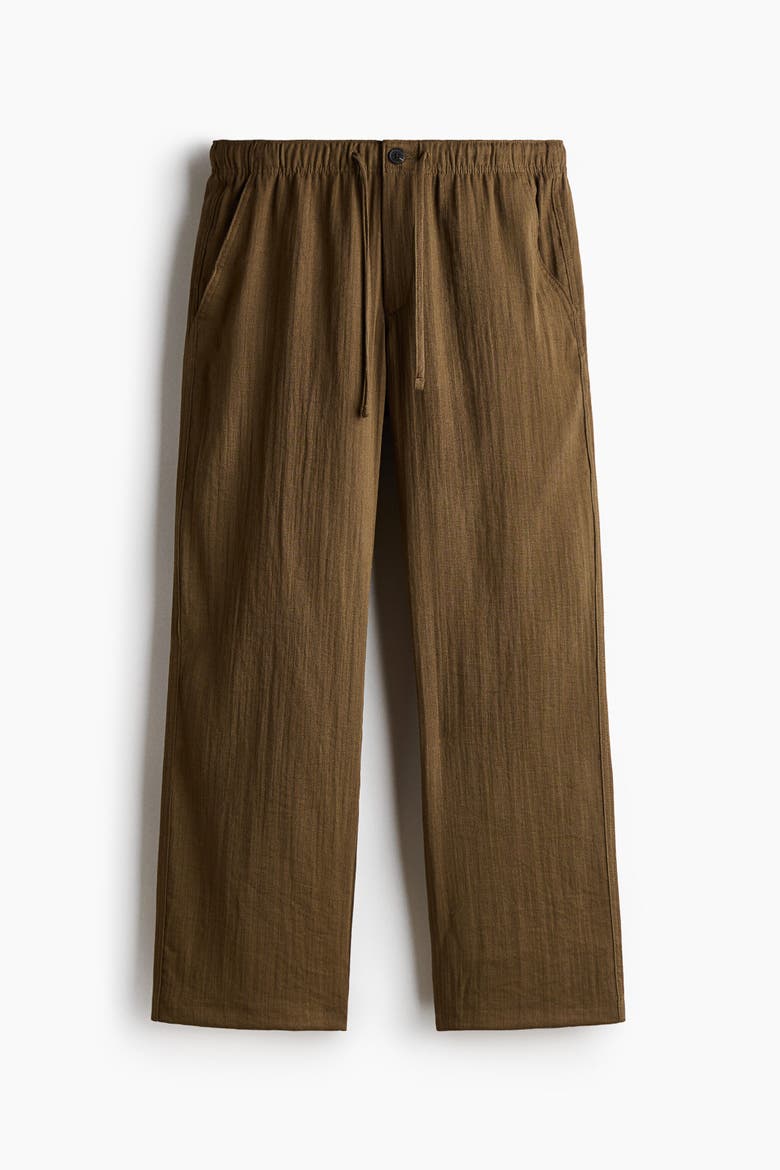Relaxed Fit Trousers, Alternate, color, Dark khaki green
