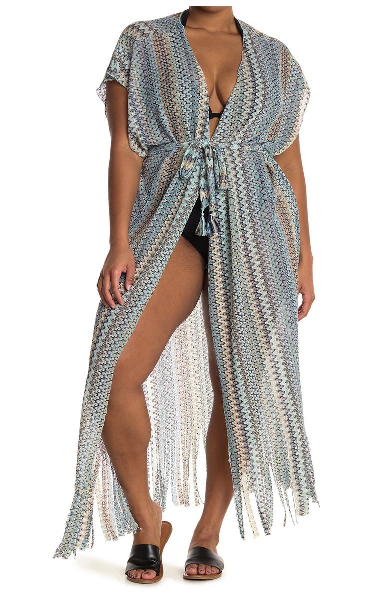 Becca Etc. Wander Tie Front Kimono, Alternate, color, 