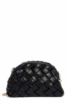 URBAN EXPRESSIONS HANDBAGS Woven Faux Leather Clutch
